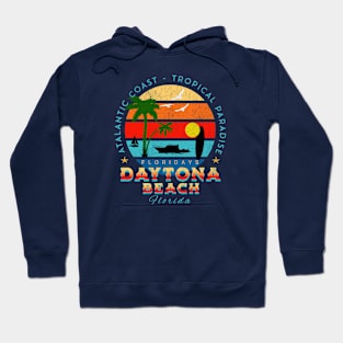 Daytona Beach, Florida Retro Sunset Hoodie